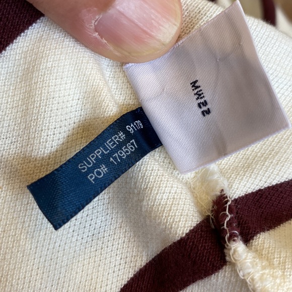 New Polo Ralph Lauren Classic-Fit Soft Cotton Polo cream/ brown stripes Size L⭐️ - Picture 8 of 16